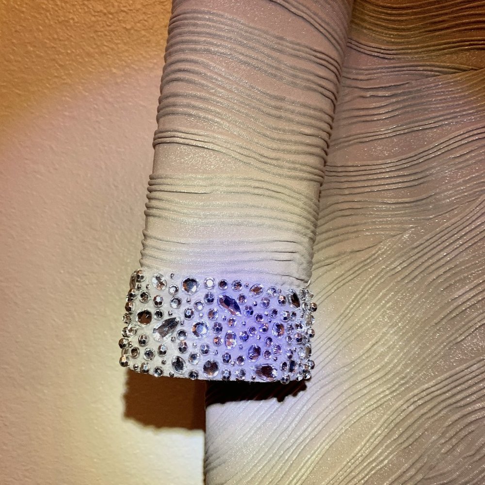 Eliza J. Cocktail Dress Bedazzled Cuffs